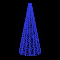 Световая конусная елка «Классик со звездой» (2,7м) синий