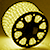 Светодиодный дюралайт трехжильный нарезка (28LED на 1м, 1м, 3W, круглый 11мм, чейзинг) желтый
