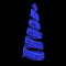 Световая конусная елка «Спираль» (3м) синий