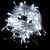 Уличная светодиодная гирлянда нить «Кристалл» (180LED, 17м, IP54, черный провод) белый