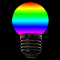 Светодиодная лампа для Белт-Лайт (Е27, G40мм, SMD 6LED) RGB