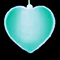 Декоративный светильник на подвеске RGB (12х50см, количество насадок 3шт, ААА) сердце