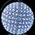 Объемная световая фигура «Плетеный шар» (d40см, 140LED, 3D) белый
