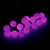 Уличная светодиодная гирлянда «Цветные шарики» (36LED, 4м, d18мм, черный провод) фиолетовый