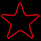 Световой подвес на деревья «Звезда 3D» (55х55см, 112LED, IP65) красный