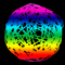 Световой подвес на деревья «Плетеный шар» (d40см, 216LED, 3D, IP65) RGB